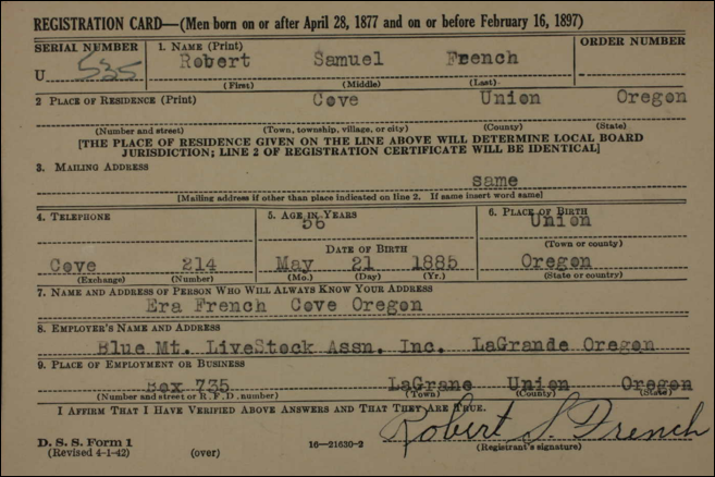 Description: RobertSFrench